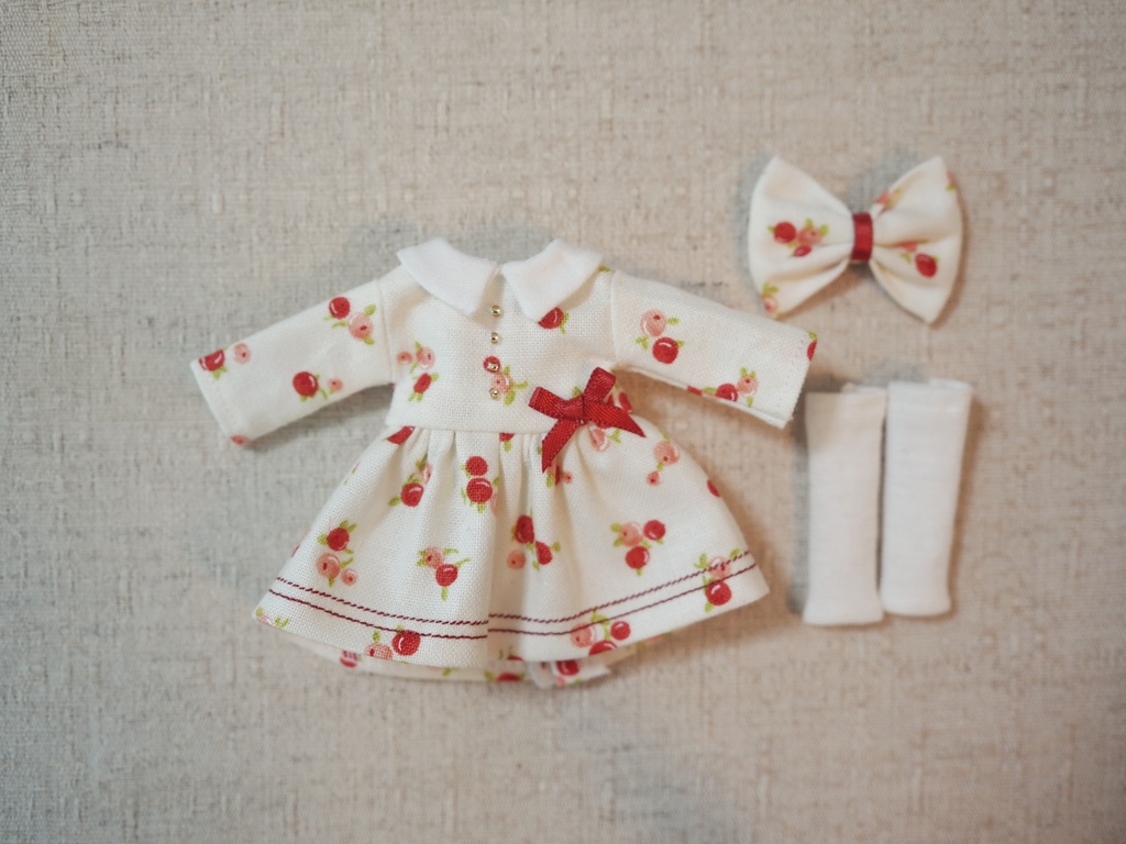 オビツ11用 クランベリーワンピースセット