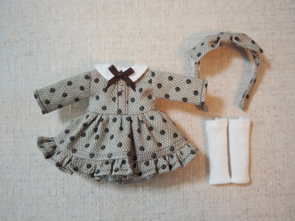 オビツ11用 クラシックブランワンピースセット