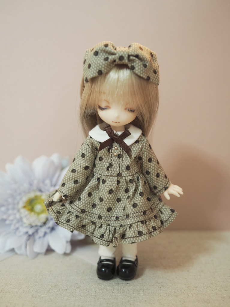 オビツ11用 クラシックブランワンピースセット