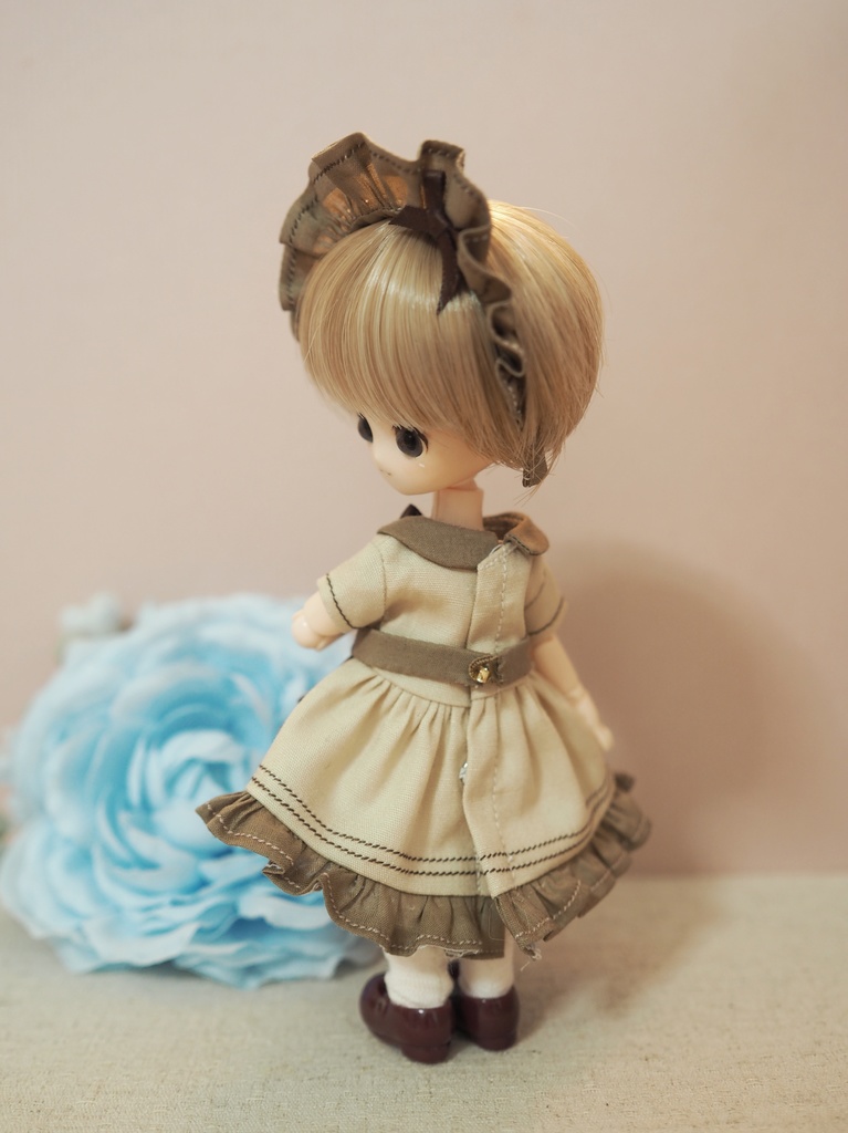 オビツ11用 カラフルメイドちゃんワンピースセット(バレンタインver.)