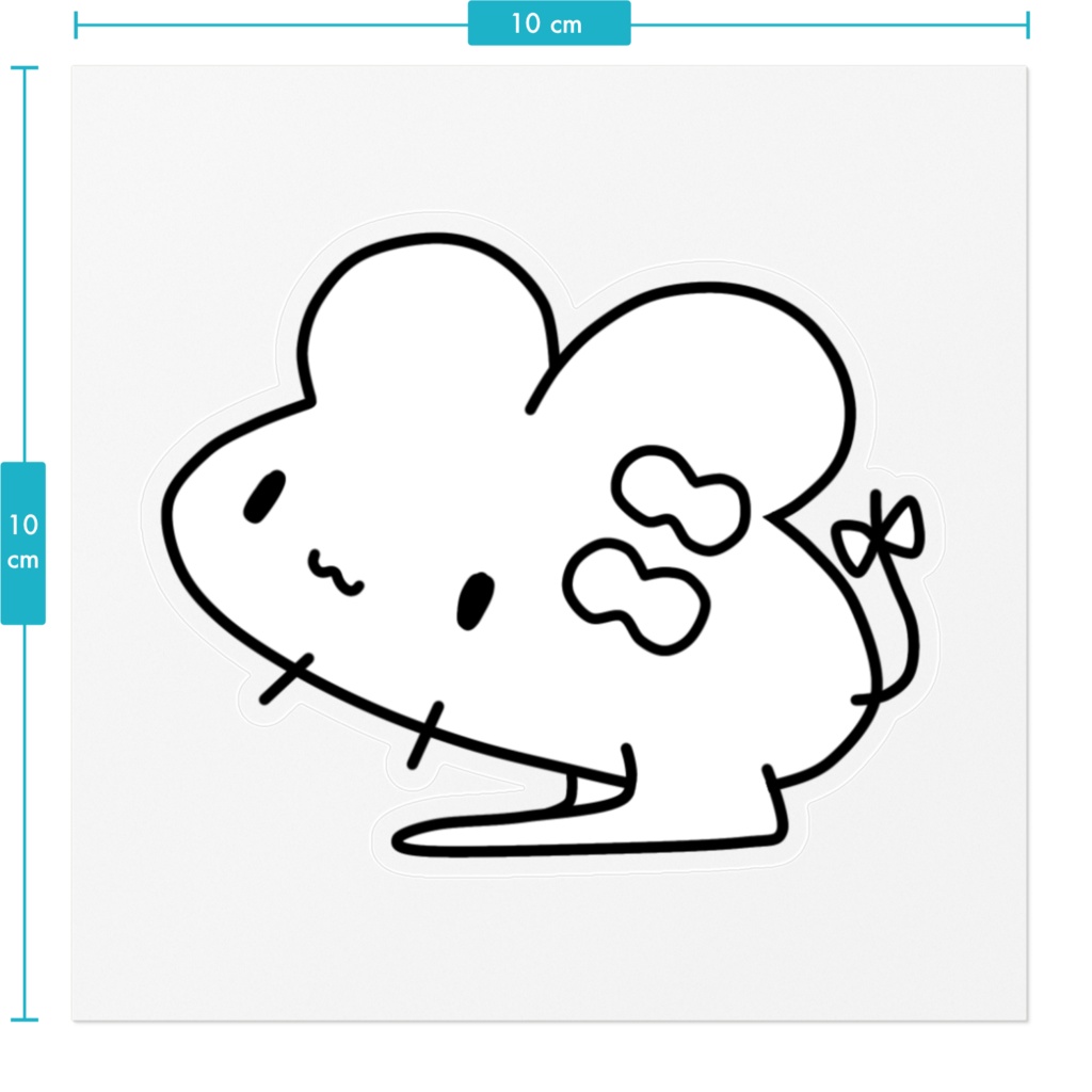 トビネズミステッカー ひとり