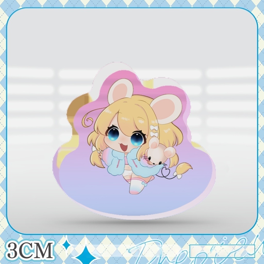 棲子むぎのミニミニゆらゆらアクリルブロック