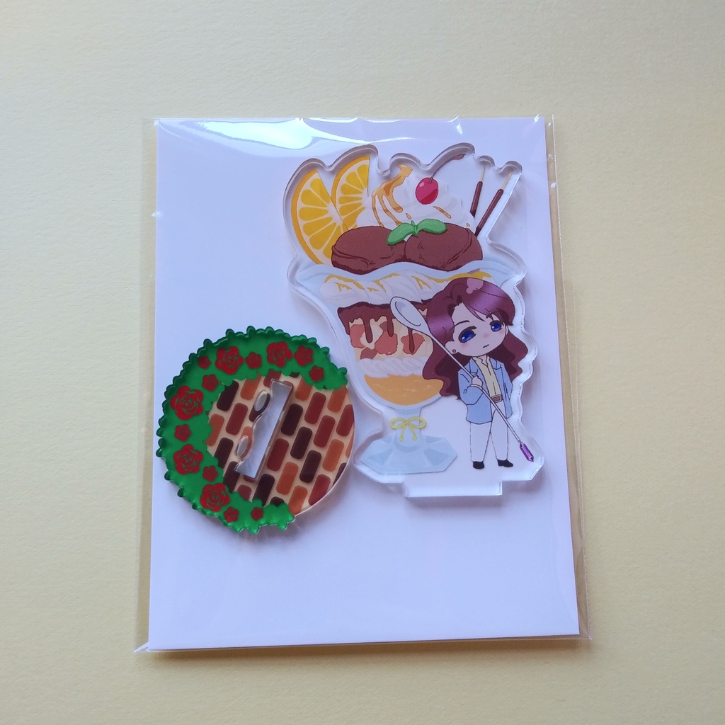 ネフライトとチョコレートパフェ　アクリルスタンド