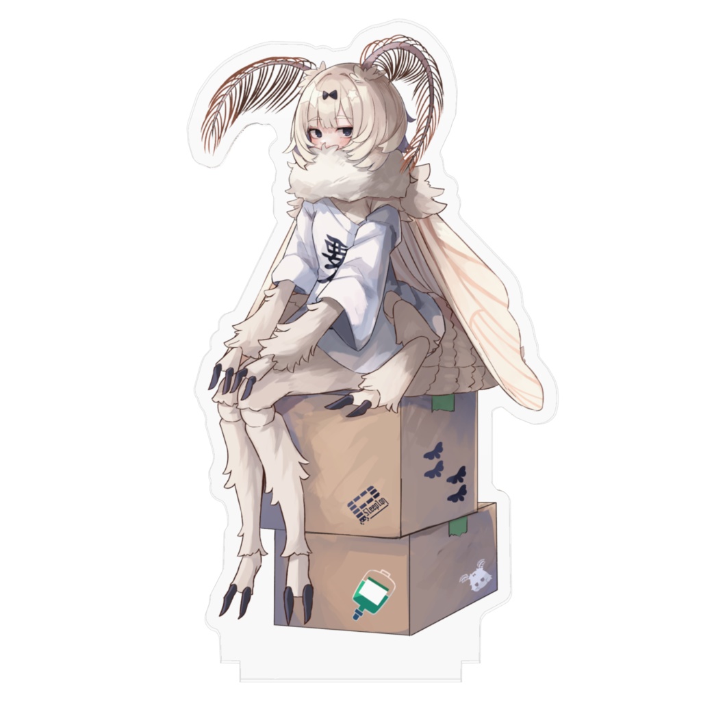 段ボールお座り蚕ちゃん