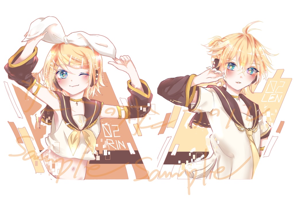 【再販】鏡音リン・レンアクリルキーホルダー