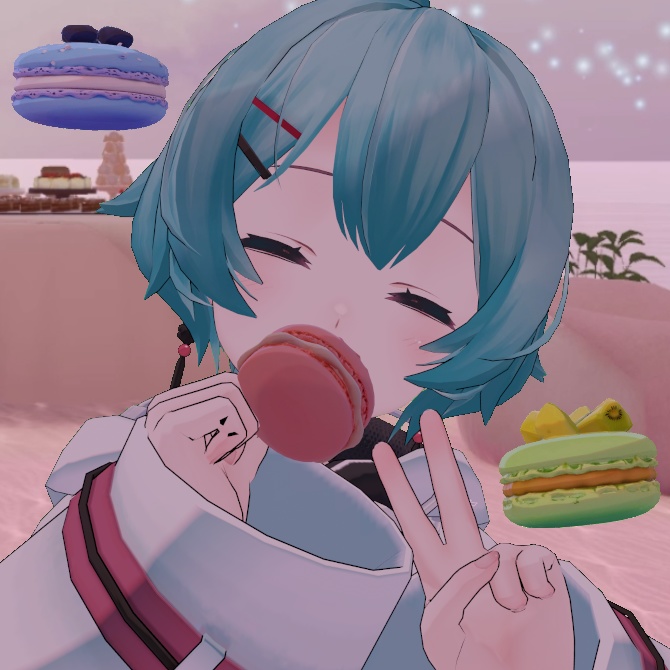 食べられるぷかぷかマカロン / FloatingMacarons【VRChat】