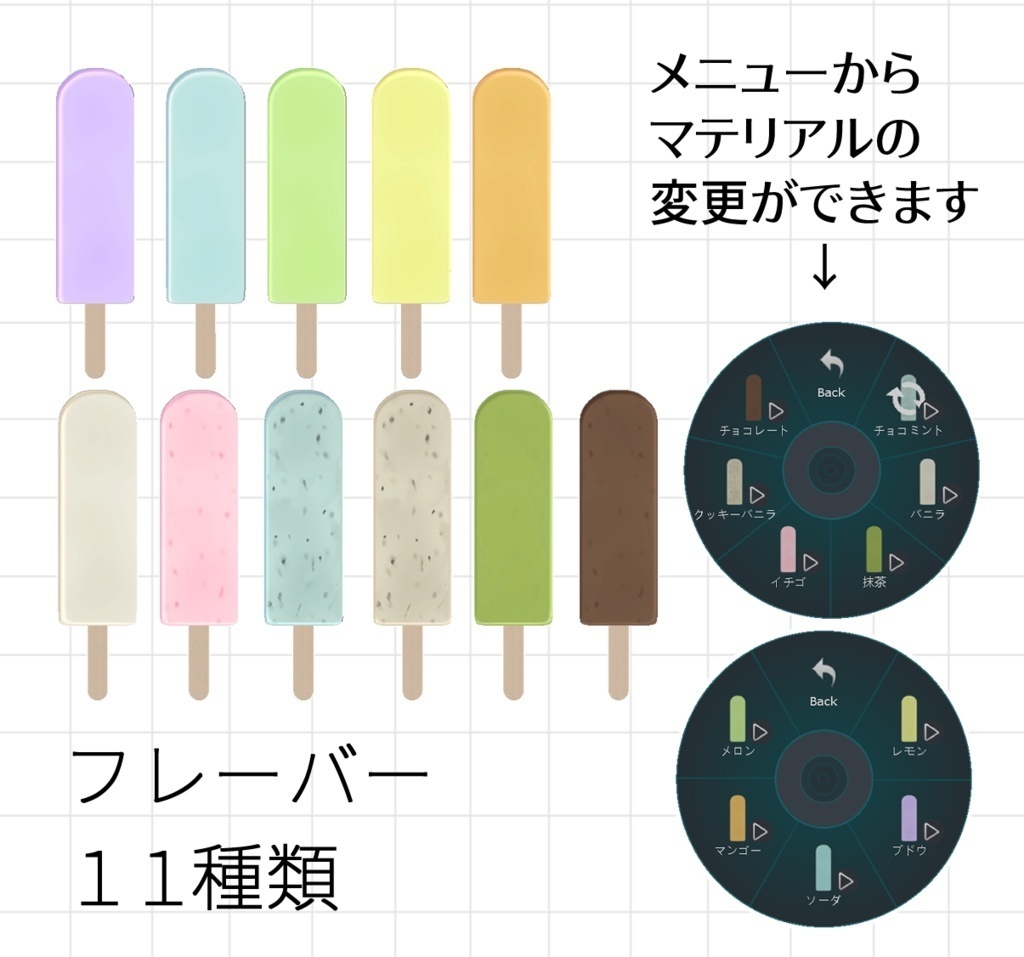 食べられるアイスバー / EdibleIceBar【VRChat】