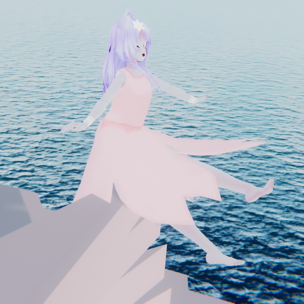 桜ワンピース【3Dモデル】