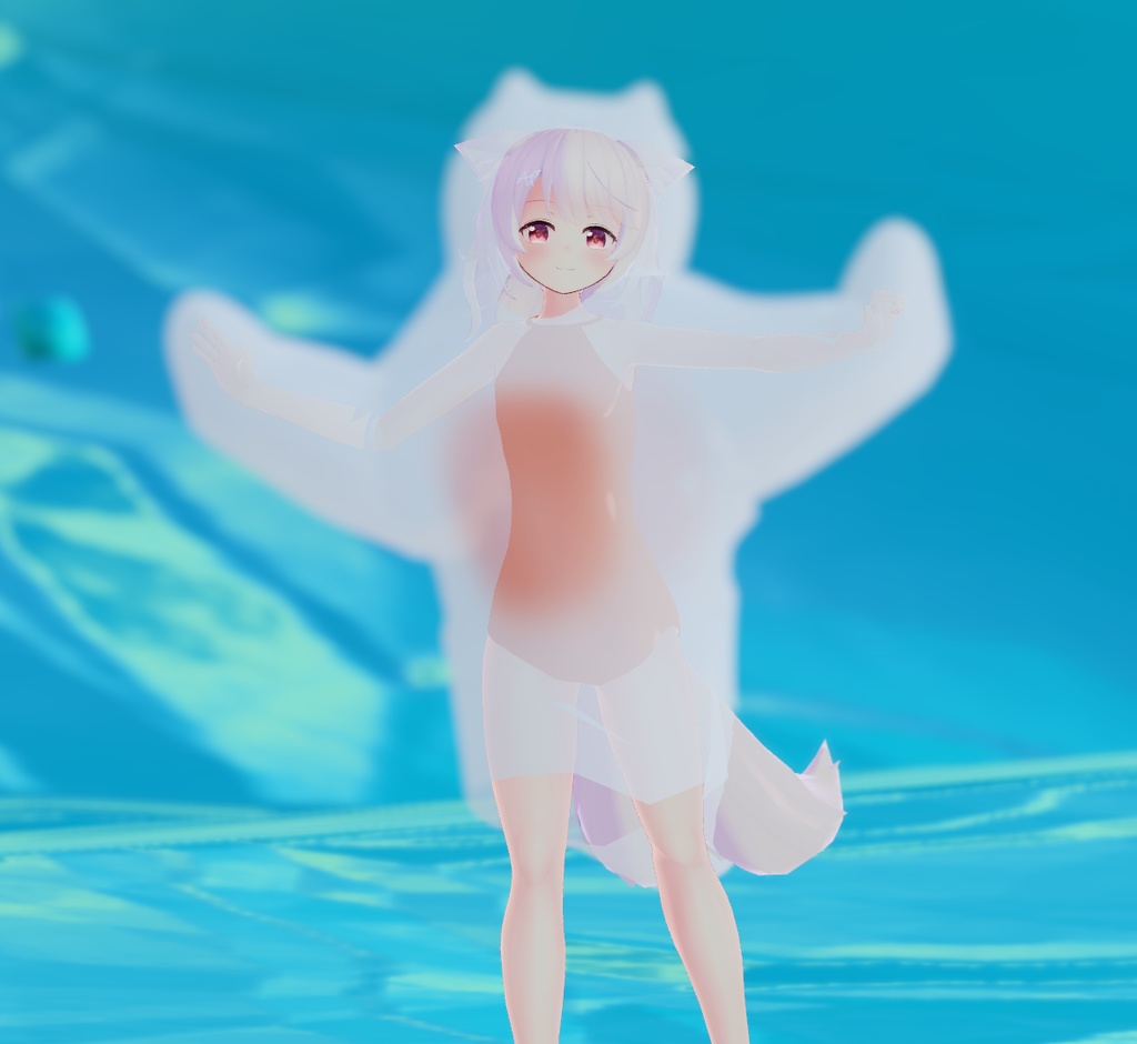 【3Dモデル】クリオネ風パーカー【8アバター対応】