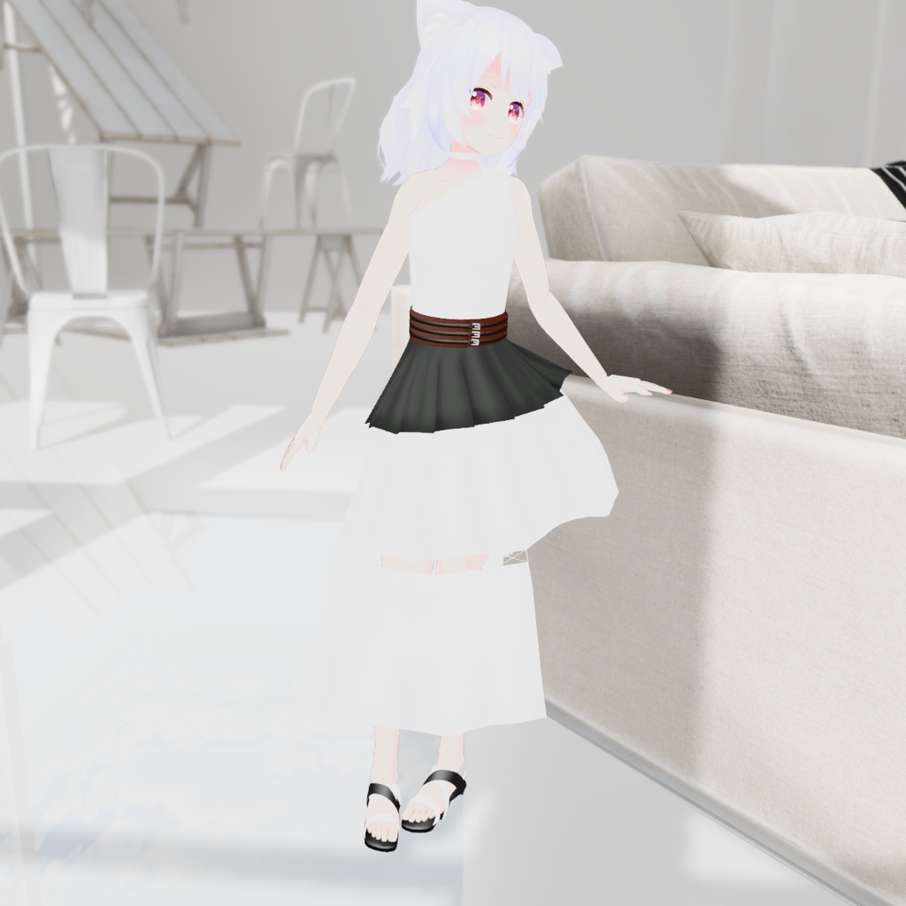 【11アバター対応】アシメコーデ【3Dモデル】