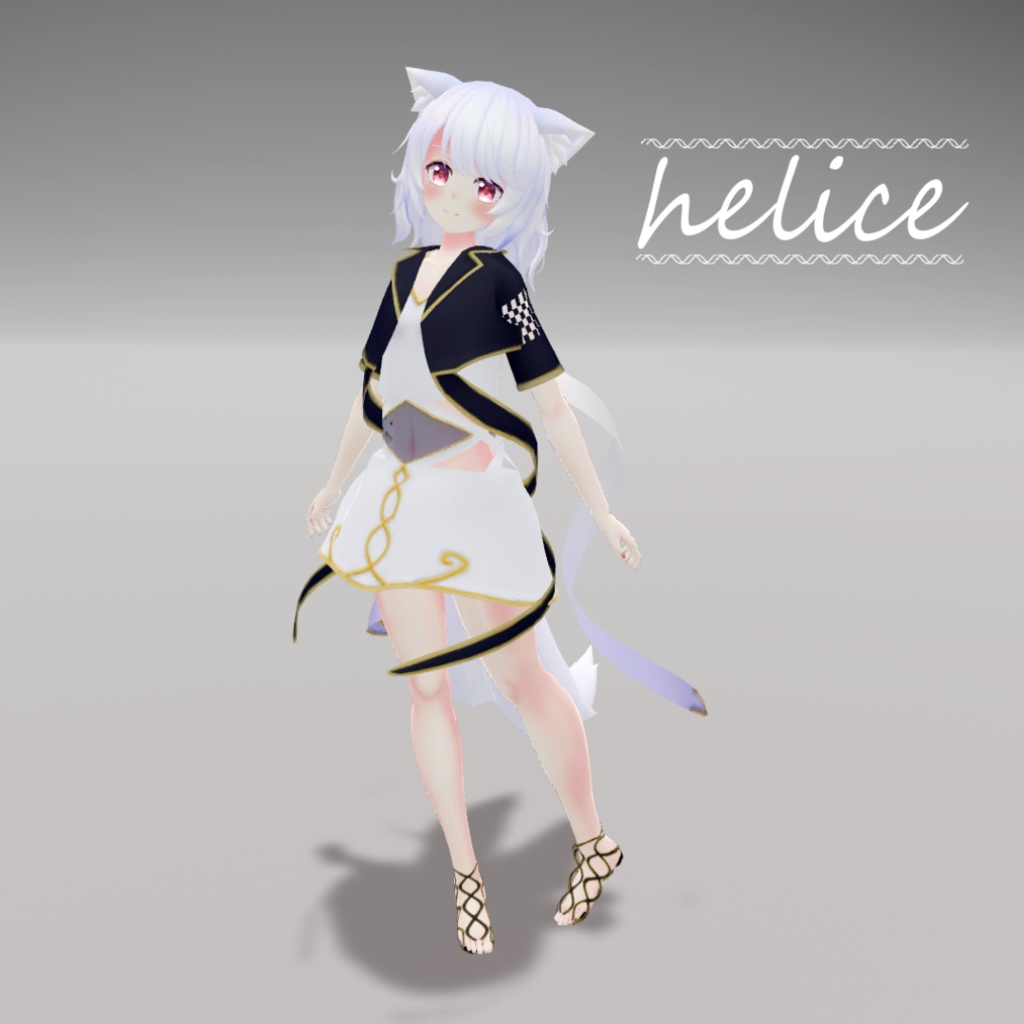 【12アバター対応】helice【3D衣装モデル】