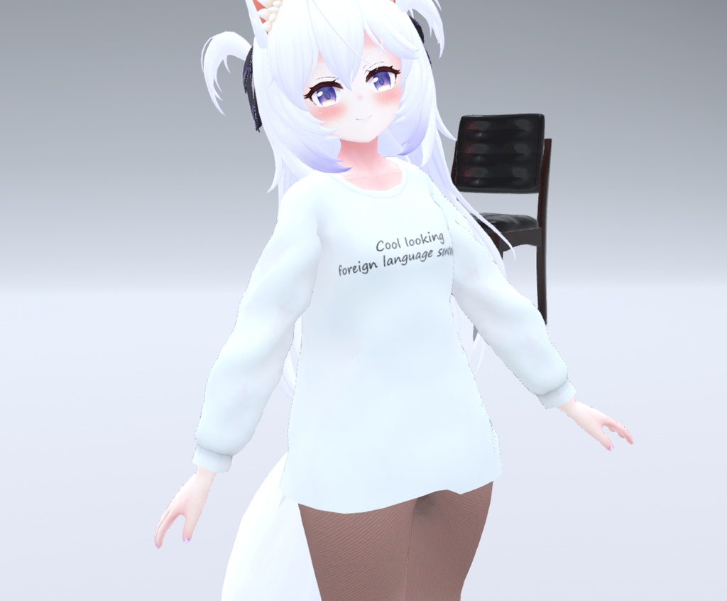 【11アバター対応】秋のゆったりニットベスト&フレアパンツコーデ