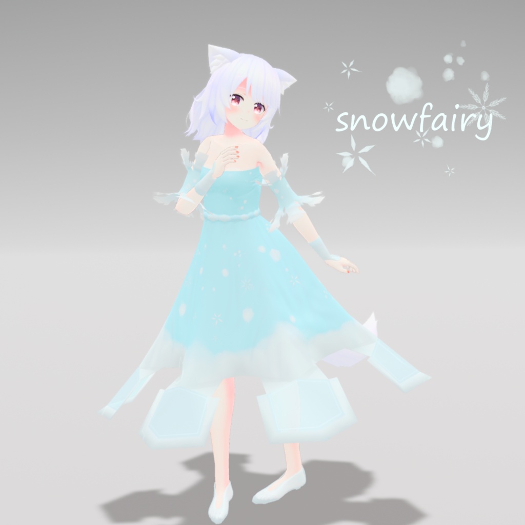 【13アバター対応】snowfairy 【3D衣装モデル】