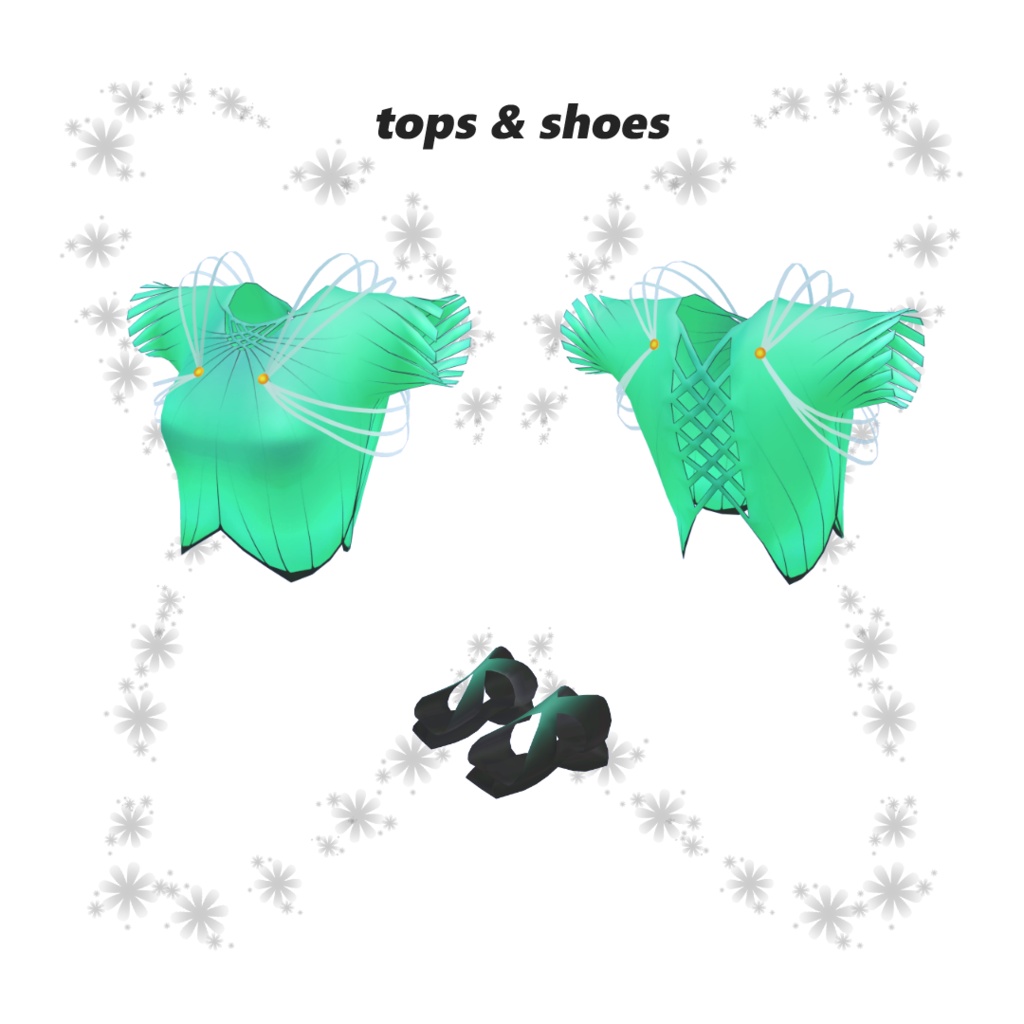 【14アバター対応】emergence【3D衣装モデル】