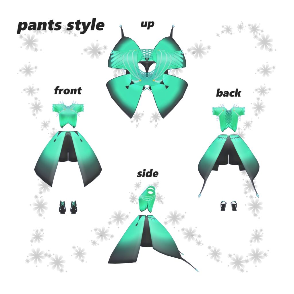 【14アバター対応】emergence【3D衣装モデル】