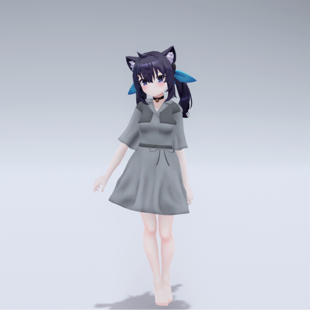 【7アバター対応】トレンチライクワンピース【3D衣装モデル】