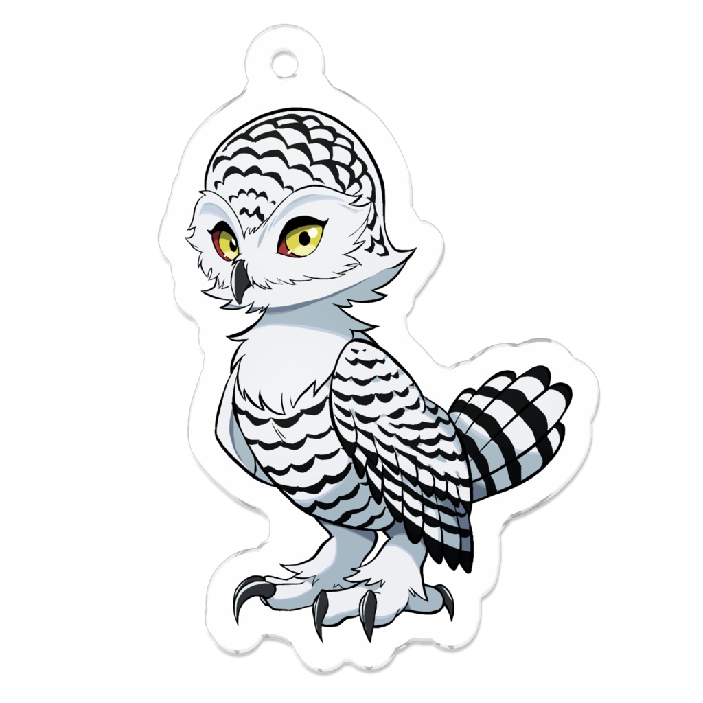 アクリルキーホルダー シロフクロウちゃん