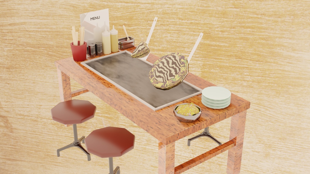 お好み焼き屋さんセット(unity package付)