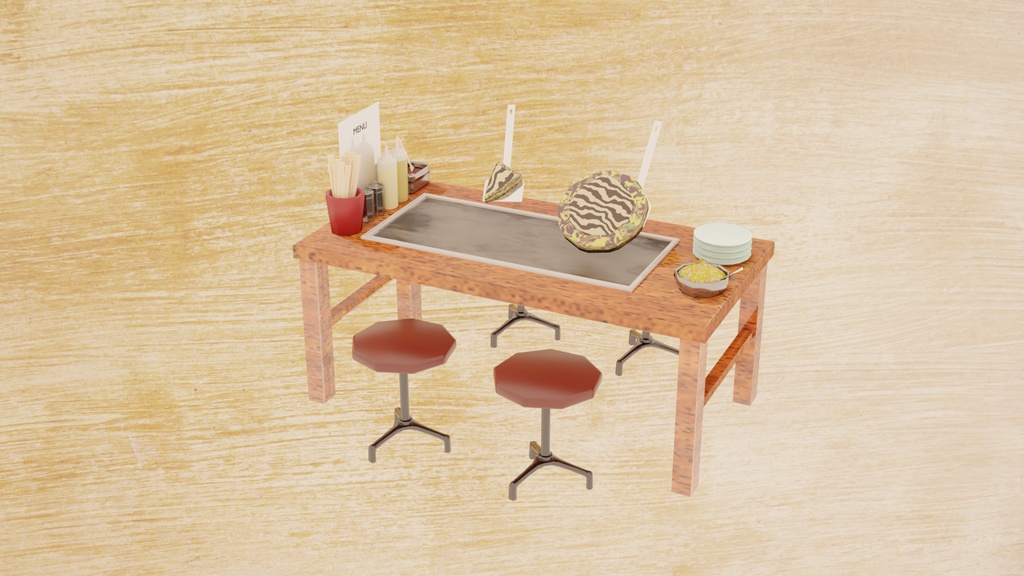 お好み焼き屋さんセット(unity package付)