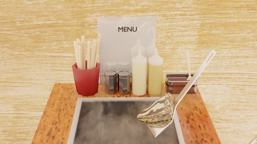 お好み焼き屋さんセット(unity package付)