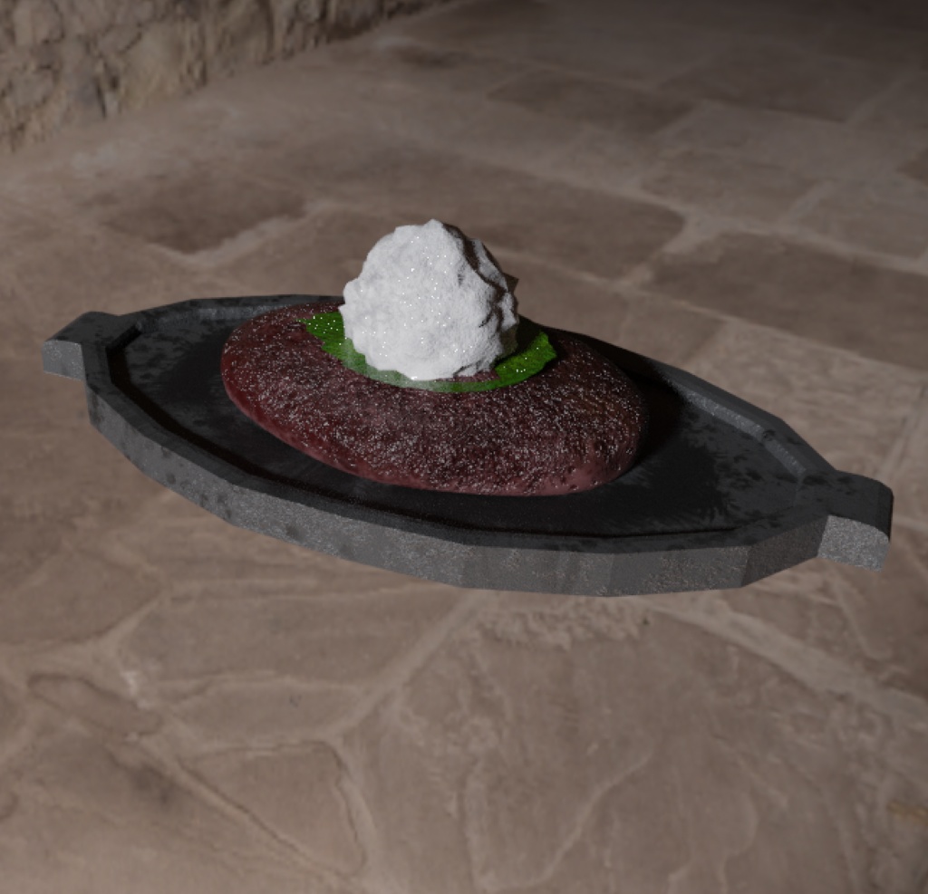 【Unity】和風おろしハンバーグ【VRC】