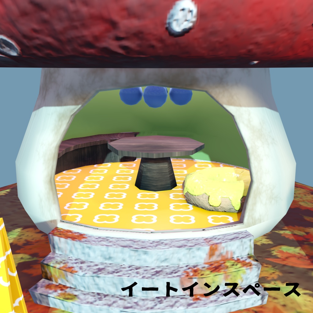 【VRC】きのこの形のドーナツ屋さん【Unity】