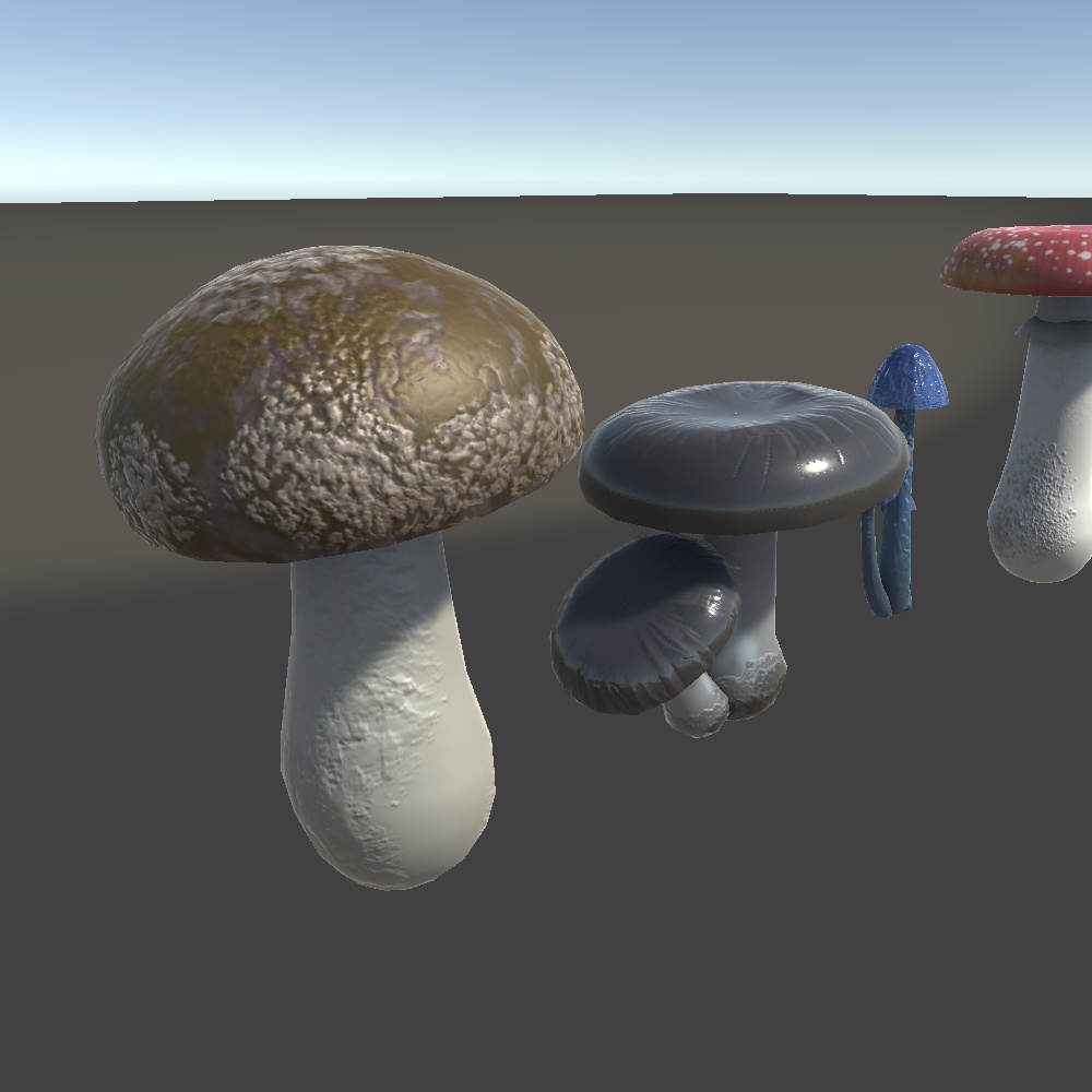【VRChat】むこうみず商店のきのこ盛り合わせ10点【Unity】