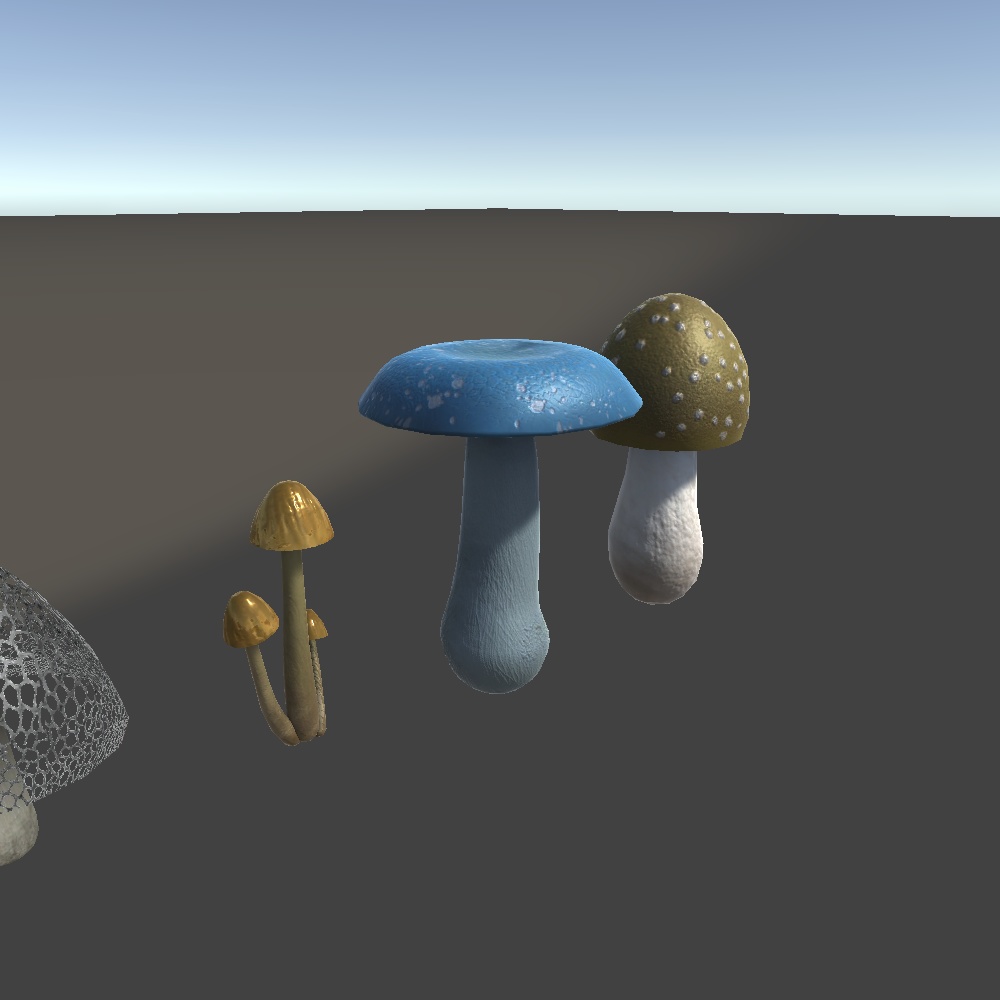 【VRChat】むこうみず商店のきのこ盛り合わせ10点【Unity】