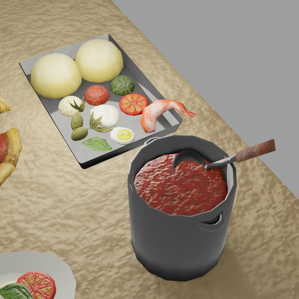 【VRChat】なりきりピザ屋さんセット【Unity】