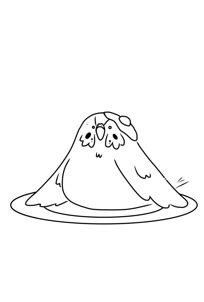 トリさんトートバッグ(目玉焼きver)