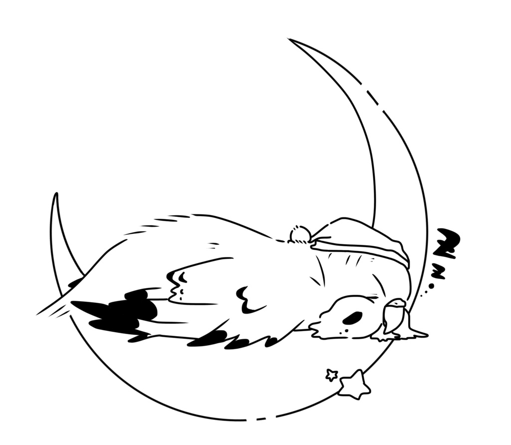 トリさんトートバッグ(おやすみver)