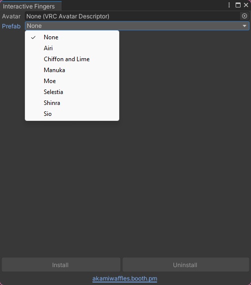 Interactive Fingers インタラクティブな指 ♡