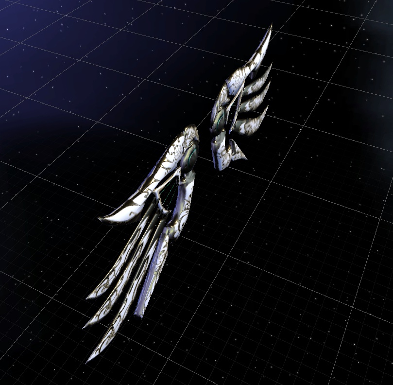 VRC用アクセサリー3Dモデル「機械翼」