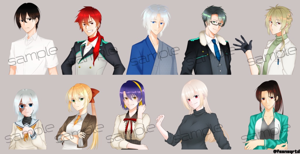 TRPG立ち絵デザインのご相談承ります