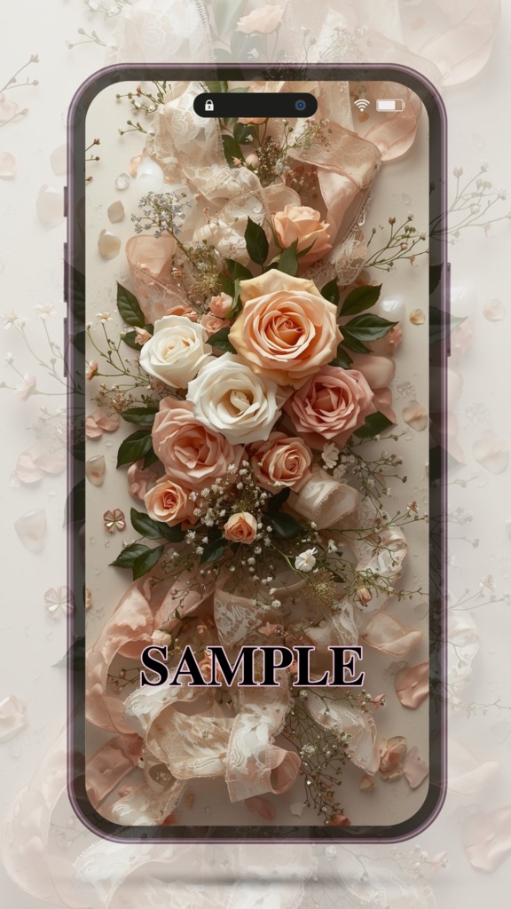 薔薇のスマホ壁紙