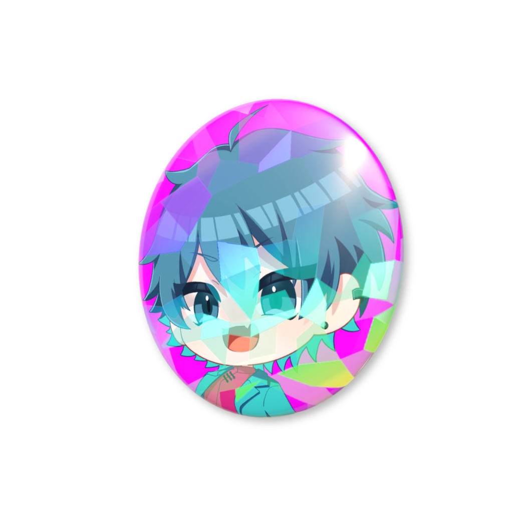 しんのホログラム缶バッジ(クリスタル)