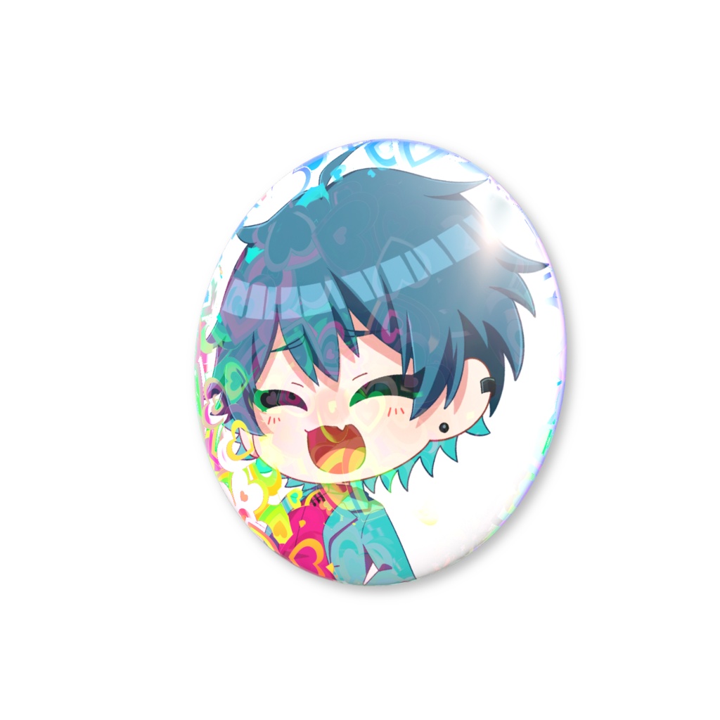 しんのホログラム缶バッジ(ハート)