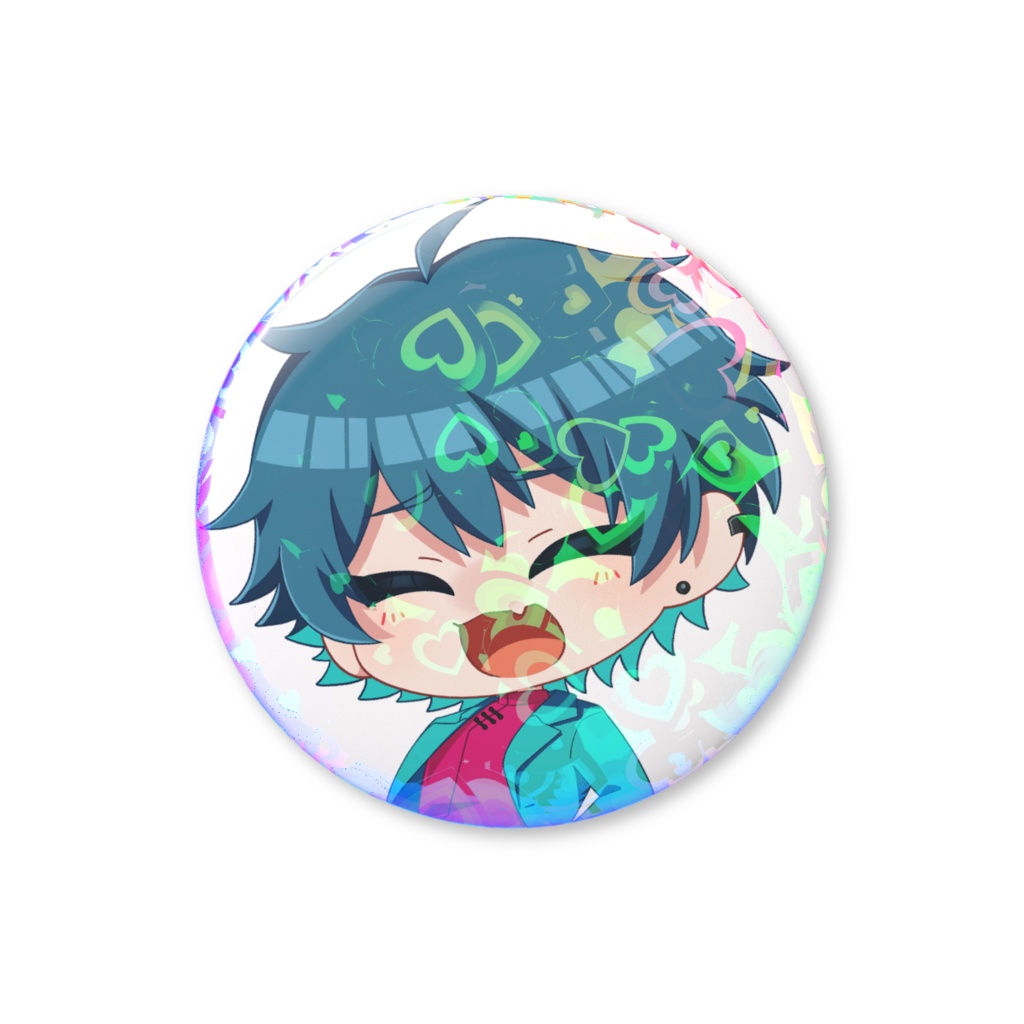 しんのホログラム缶バッジ（ハート）