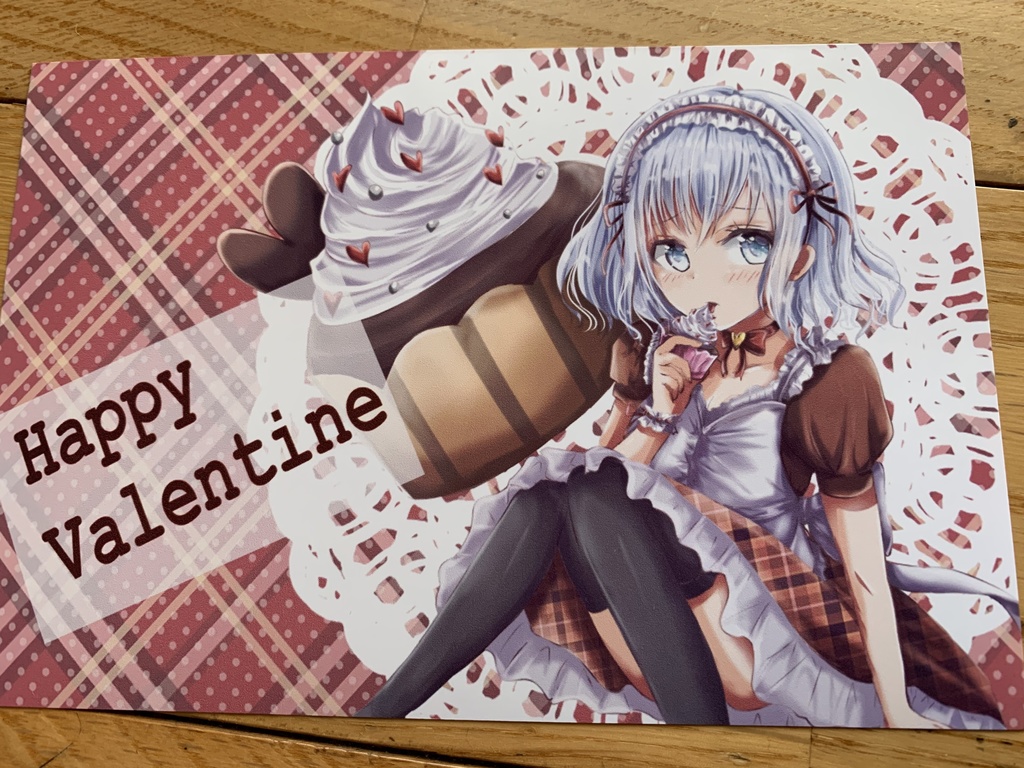 ましろちゃん生誕祭記念バレンタインポストカード もふもふしょっぷ Booth