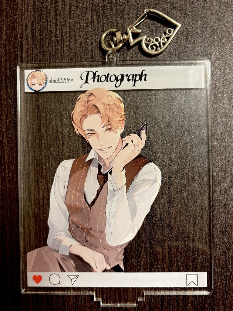 卓上モブレくん5【インスタ風アクリルスタンドキーホルダー12cm】剣木・盾辺