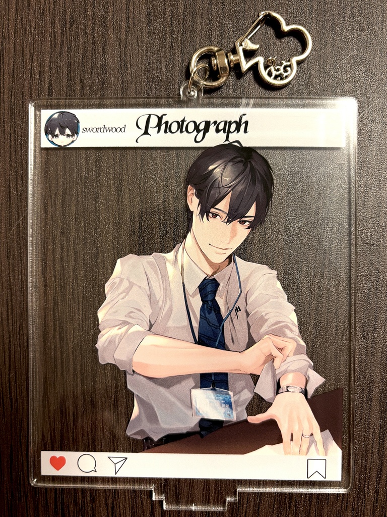 卓上モブレくん5【インスタ風アクリルスタンドキーホルダー12cm】剣木・盾辺