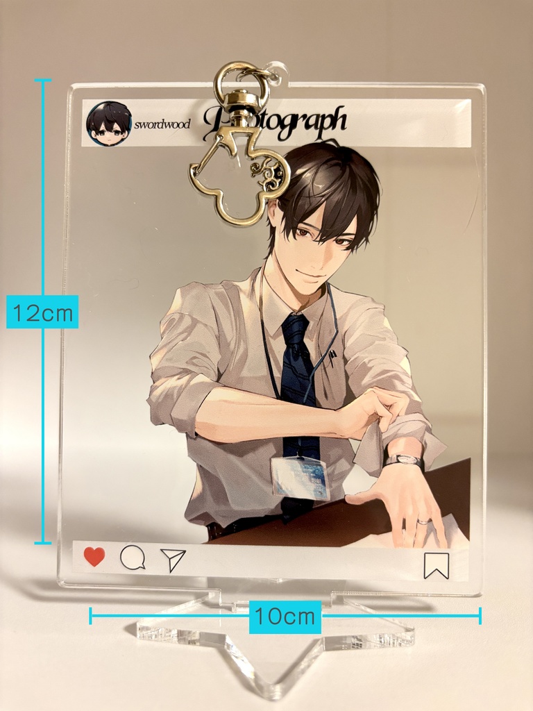 卓上モブレくん5【インスタ風アクリルスタンドキーホルダー12cm】剣木・盾辺