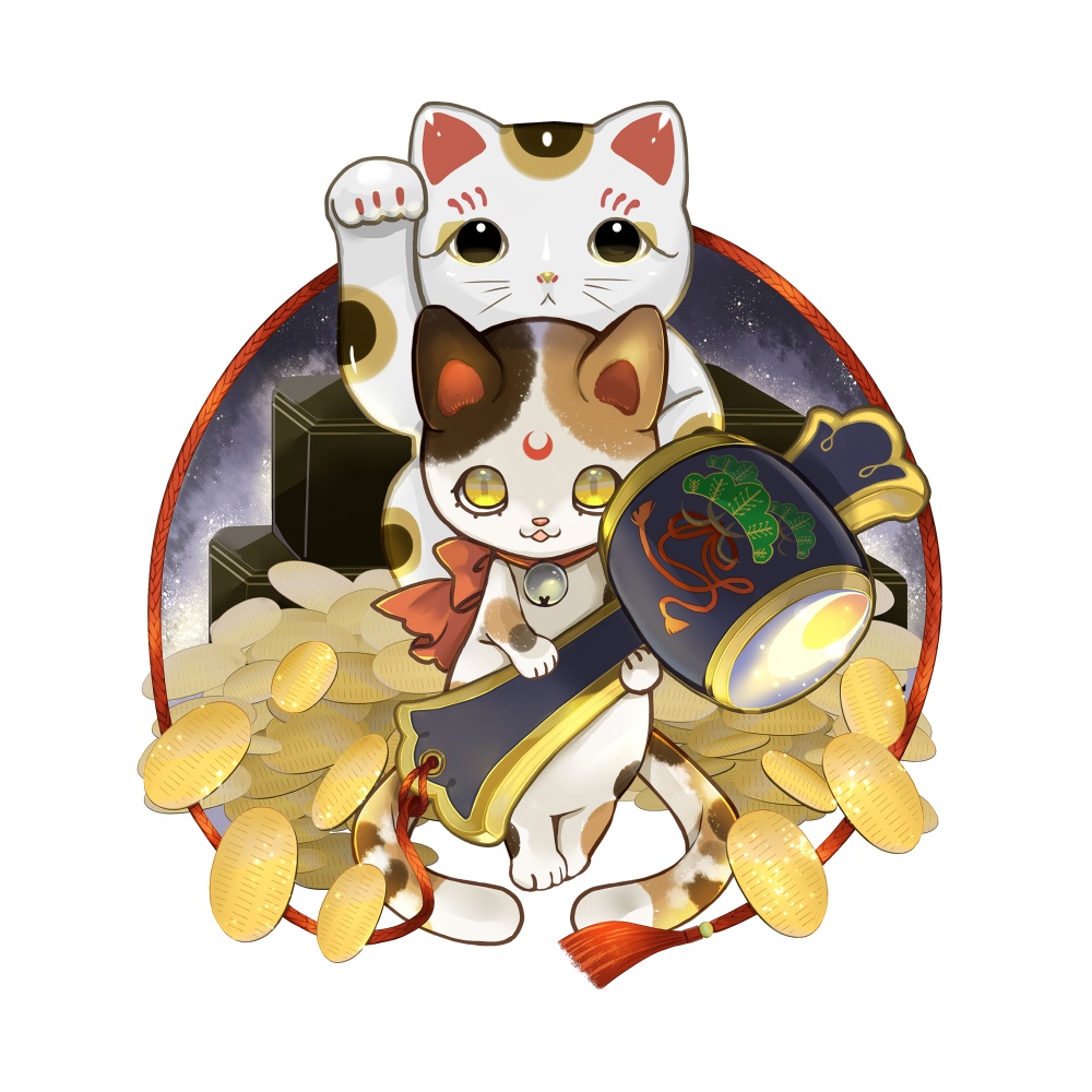 キャンバス【招き猫】