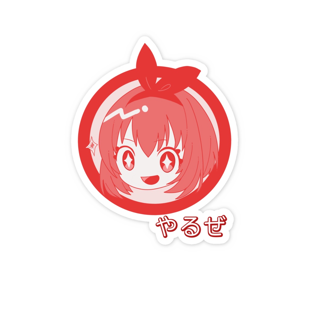 スマホステッカー(れっど)