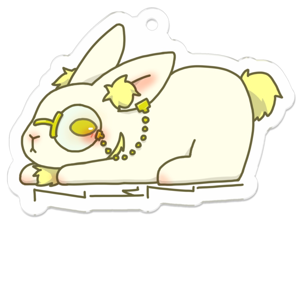 うさぎアクキー（てんてー）