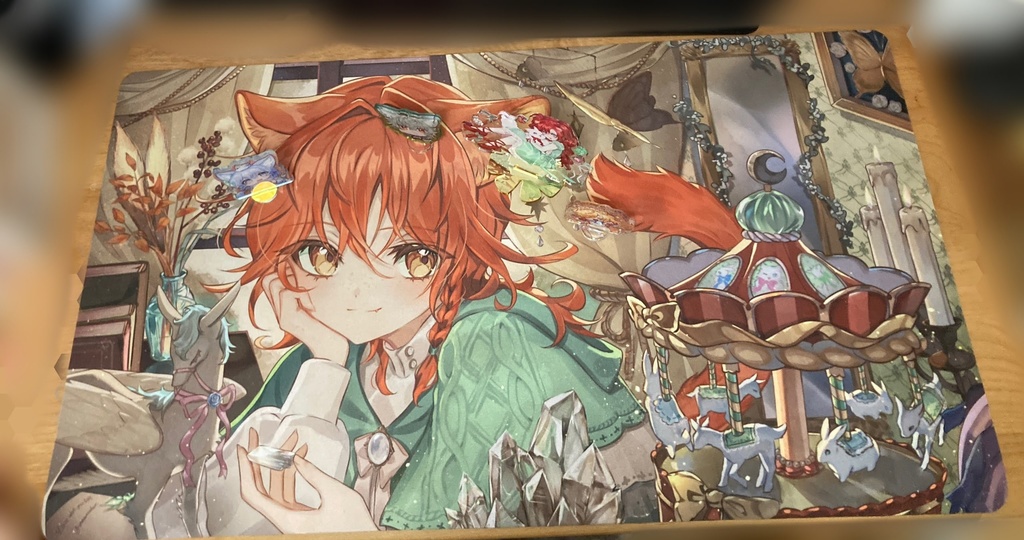 『love what you love』デスクマット