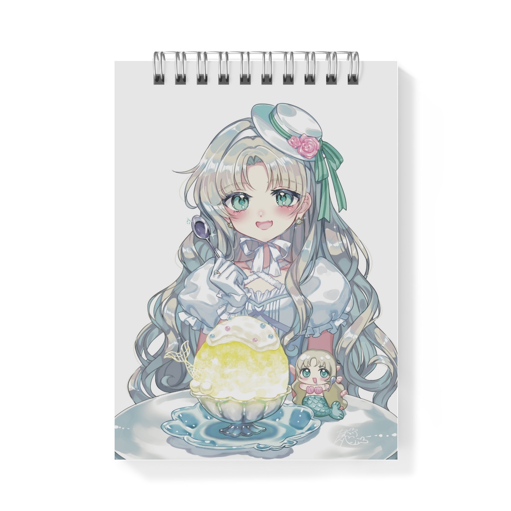 ガラスノのイラスト両面メモ帳✨