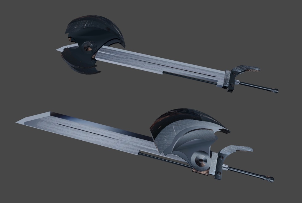 【無料配布】剣・斧変形武器「天塵」