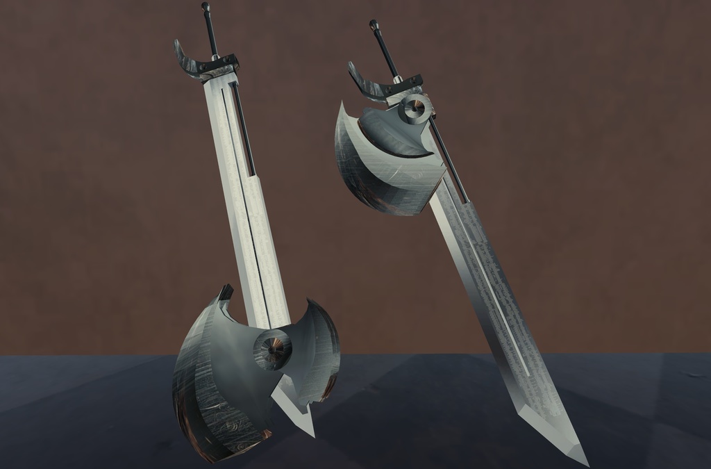 【無料配布】剣・斧変形武器「天塵」