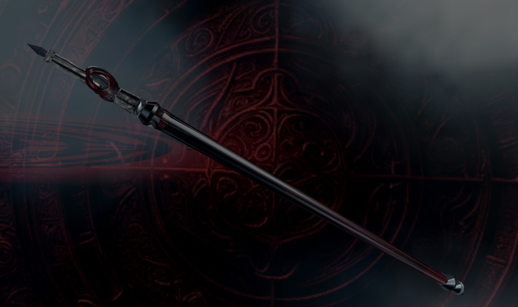 【無料配布】ダークな感じのステッキ(2025.4.6 ノーマルマップ追加)